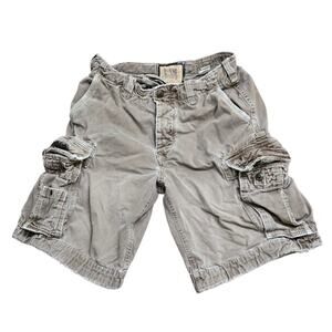 Ruehl No.925 Shorts Mens 31 Cargo Distressed 100% Cotton Y2K. Holes